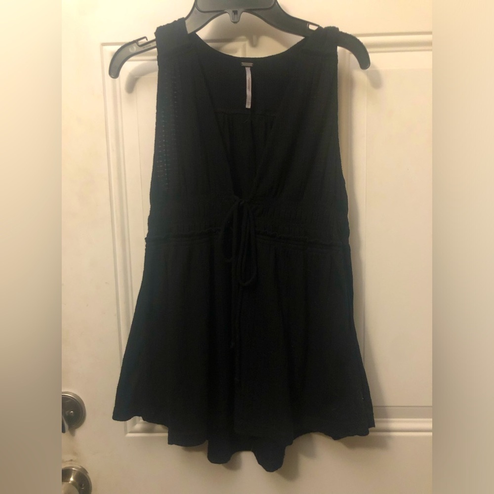 Free People Black Tank Top size xs